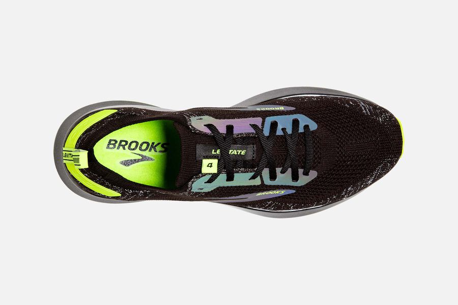 Brooks Running Shoes - Levitate 4 Road Womens - Black/Green - EKD-730421